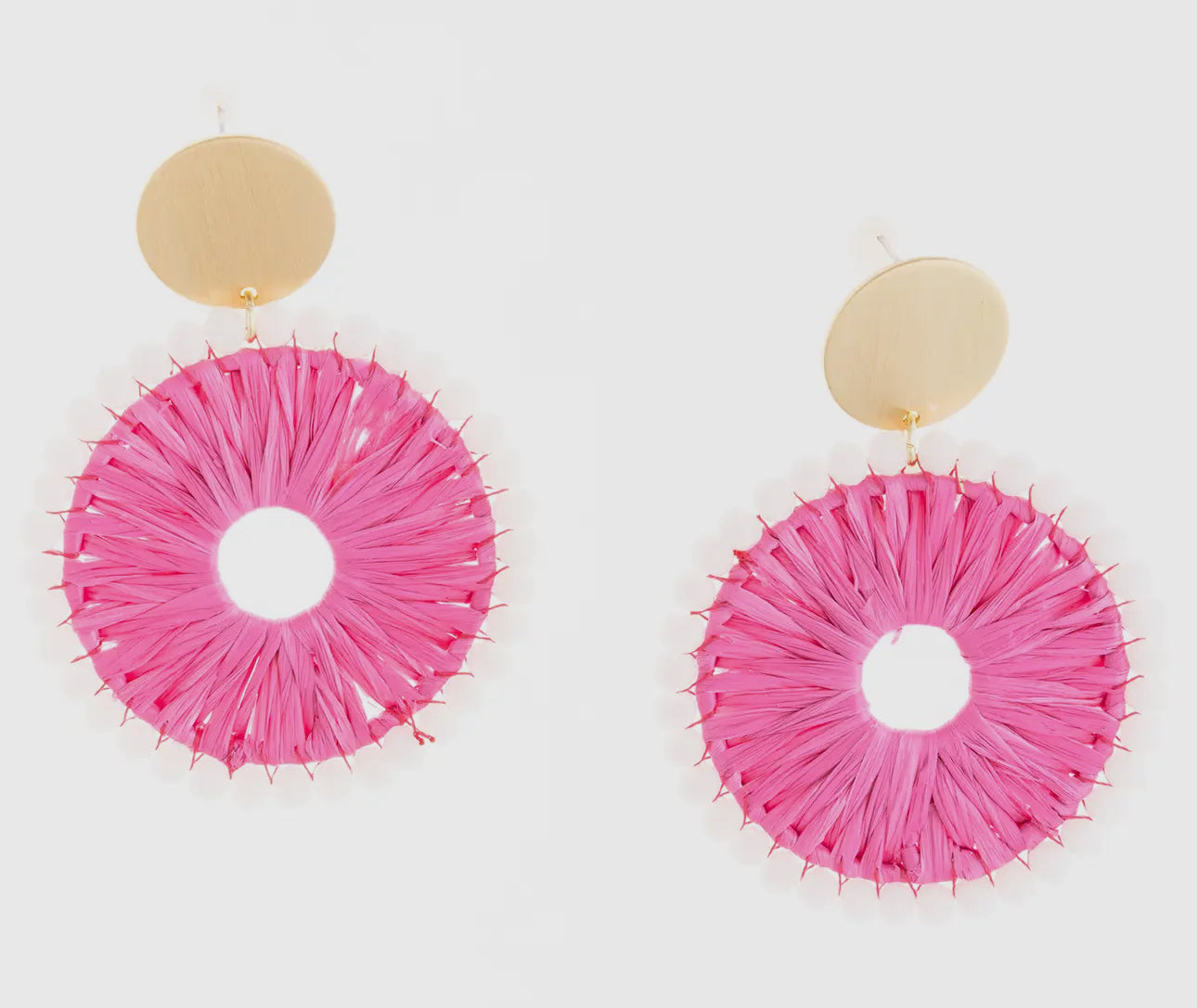 Shea Dangle Earrings Pink & White