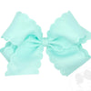 Medium Grosgrain Bow with Eyelet
Flower-Embossed Edges