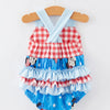 4th of July Patriotic Mouse with Bow Bubble