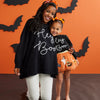 Mud Pie “Hey Boo” Sparkle Sweat Shirt-Toddler