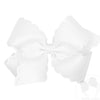 Medium Grosgrain Bow with Eyelet
Flower-Embossed Edges