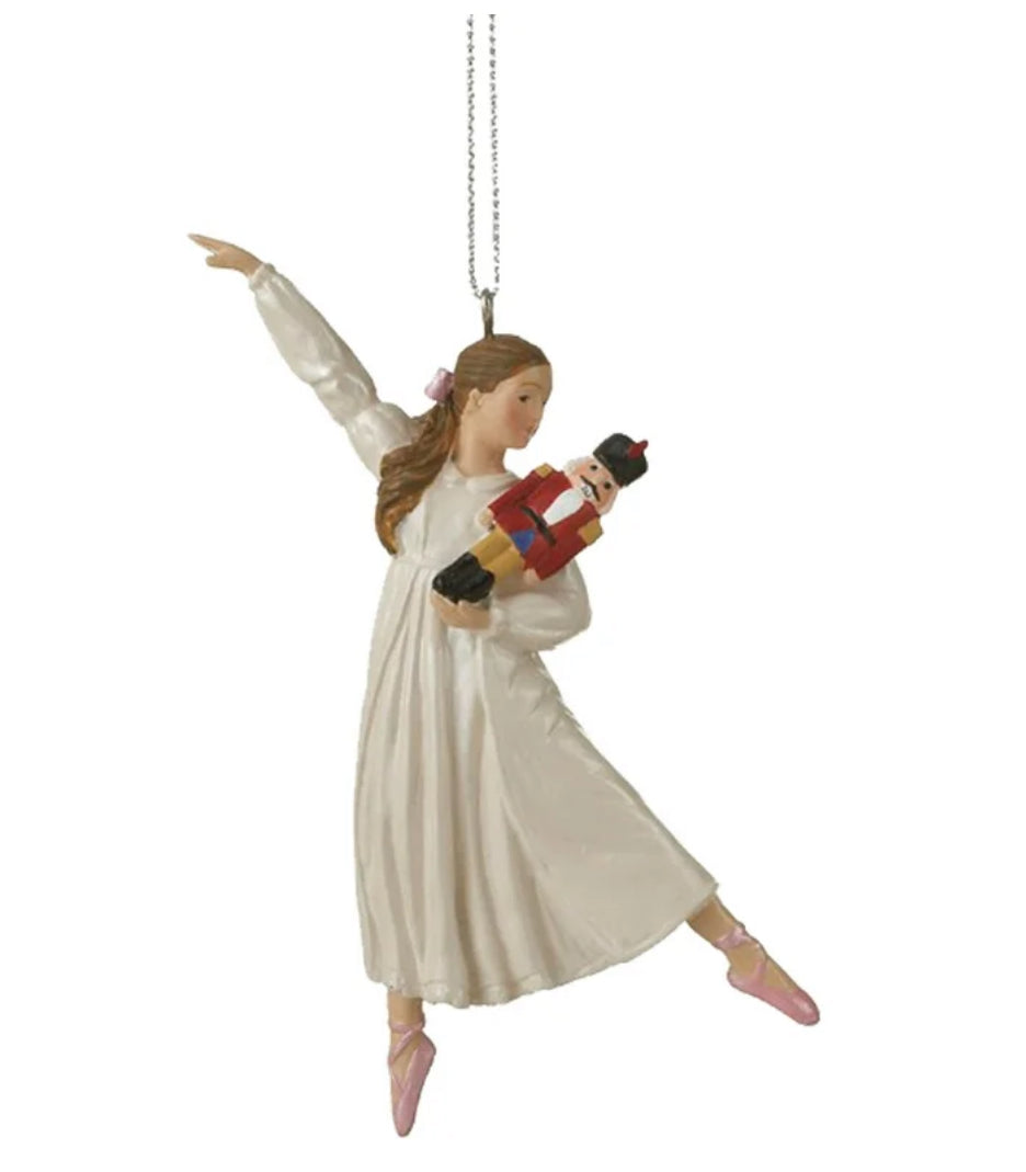 Ganz Clara Dancing With Nutcracker Ornament