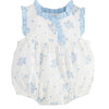 Blue & White Ditsy Floral Bubble