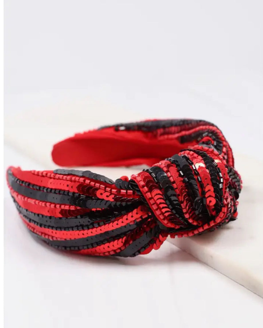 Caroline Hill
Red & Black Sequin Striped
Headband