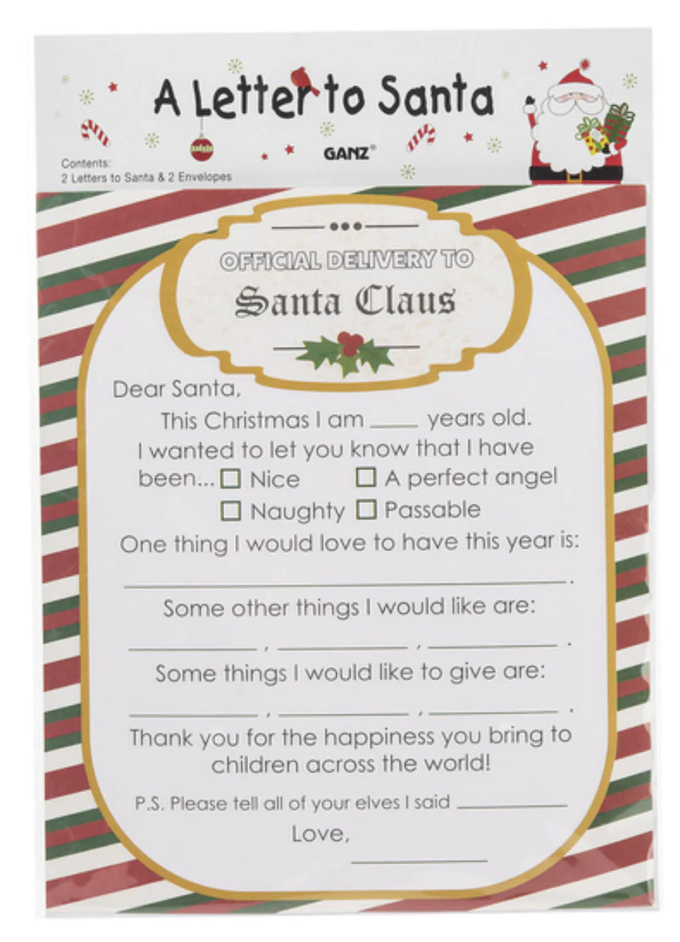 Ganz Letter To Santa