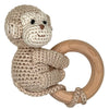 Crocheted
Wood Ring Rattle