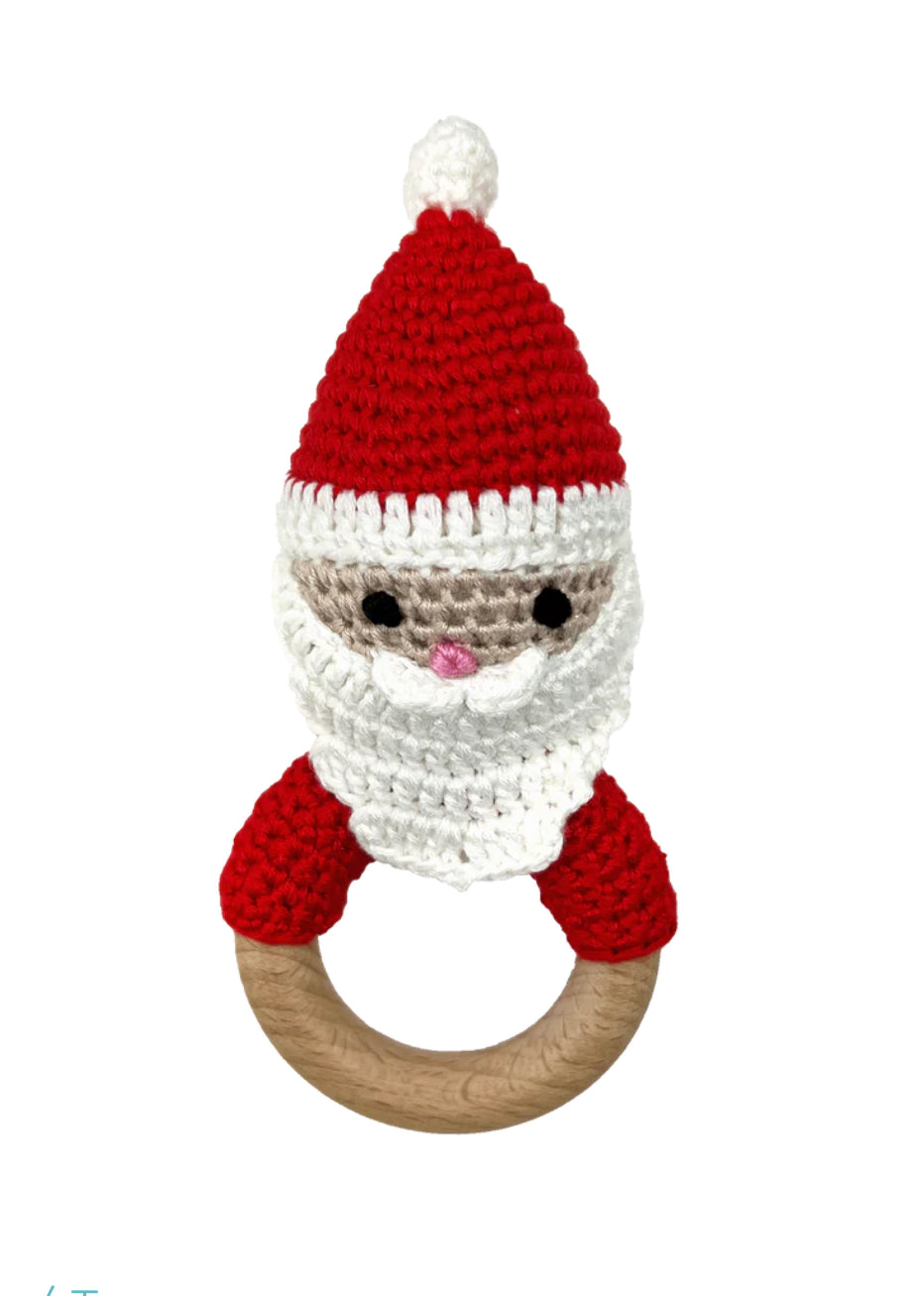 Santa Bamboo Crochet
Woodring Rattle￼