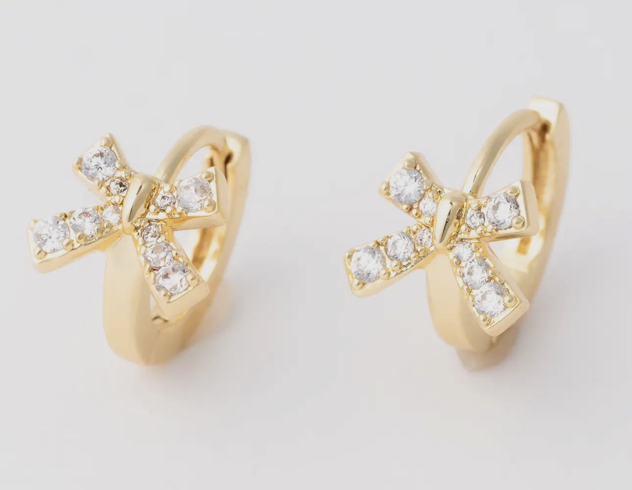 Joelle Bow Huggie Earrings