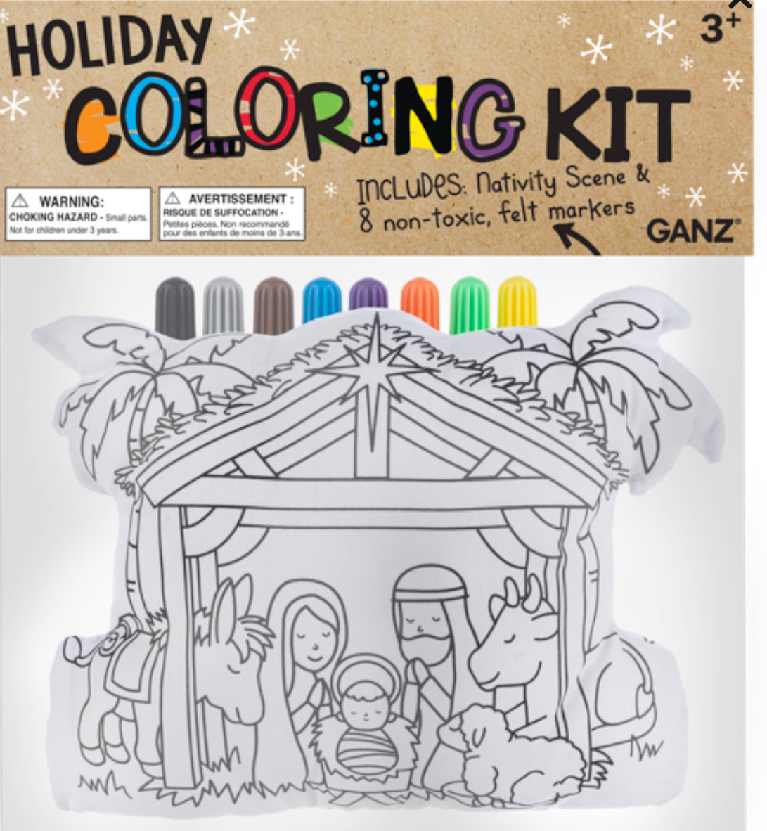 Ganz Coloring Kit - Nativity Scene (9
pc. set)