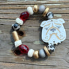 Georgia Bulldog Beaded Braclet-Women’s
