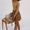 GIRLS WOVEN SKIRT CAMEL