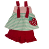 Berry Sweet Knot Tie Short Set