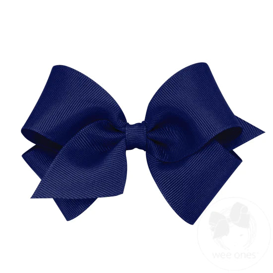 Wee Ones Bow Small - Lt Navy