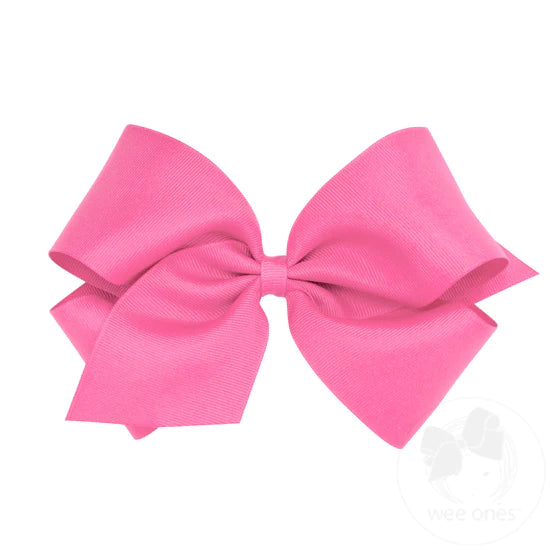 Wee Ones Bow King -  Hot Pink