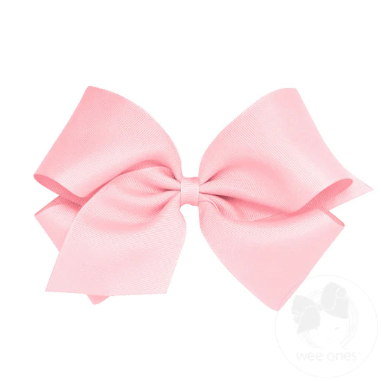 Wee Ones Bow King - Lt Pink