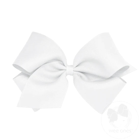 Wee Ones Bow King - White