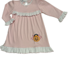 Magnolia Baby Trick or Treat Appliqué Collared L/S Dress Set