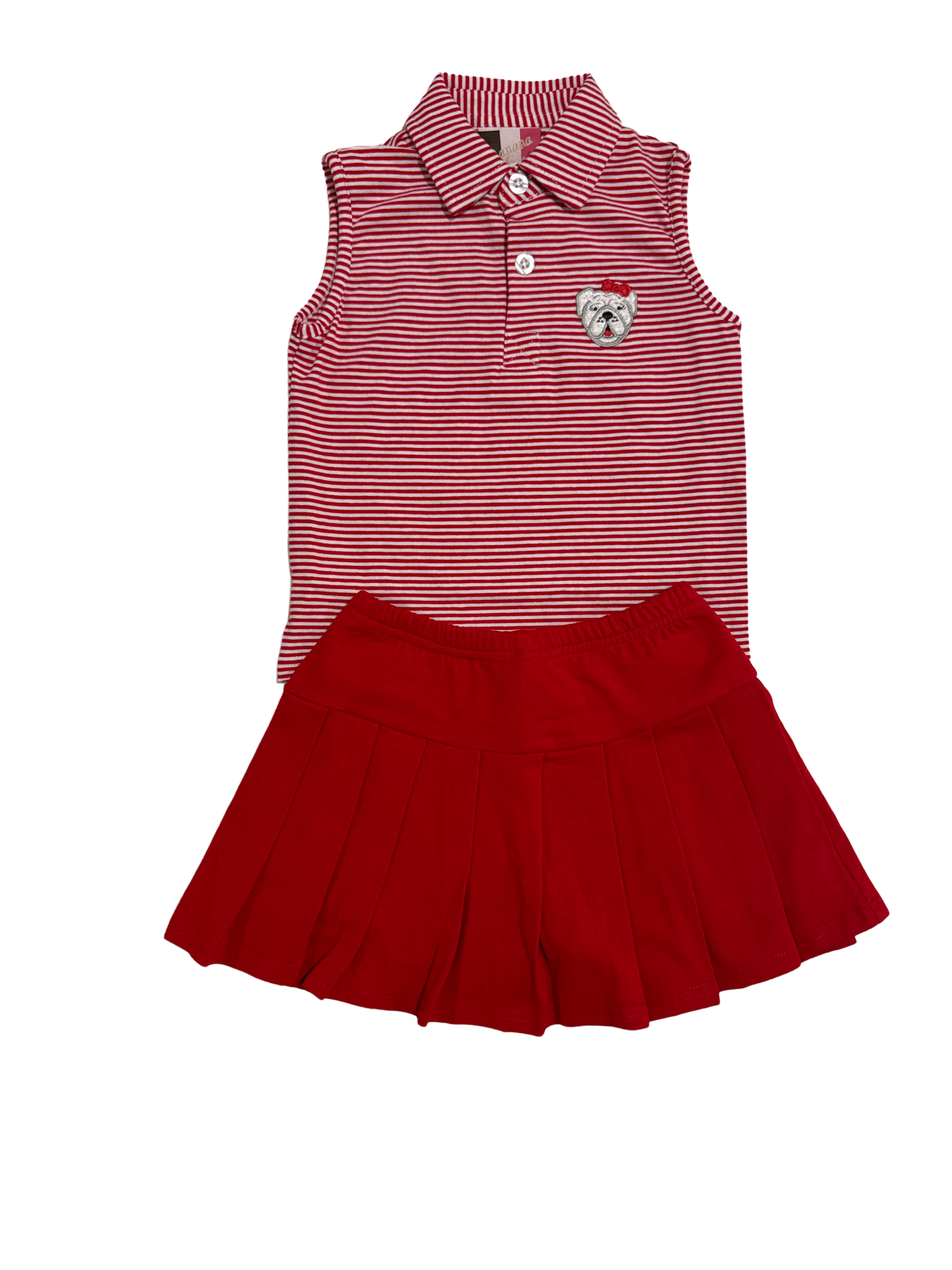 Banana Split Girls Bulldog Skort Set