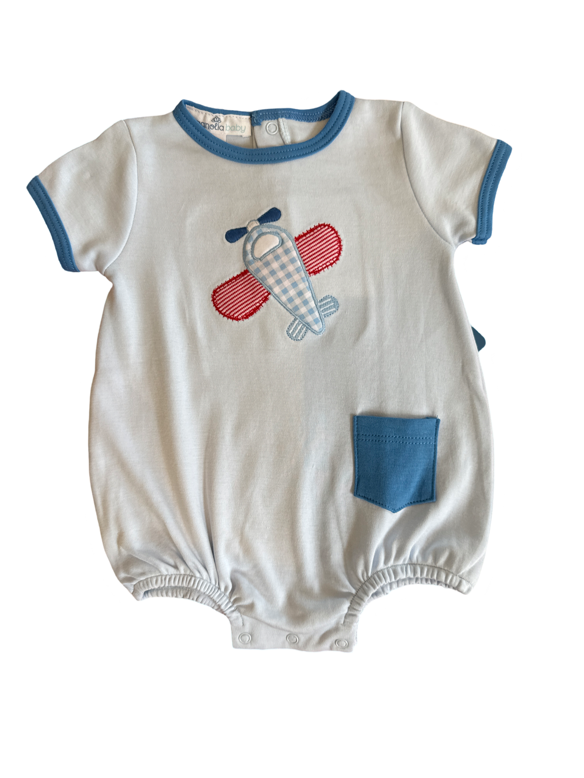 Magnolia Baby Propeller Pals Appliqué S/S Bubble