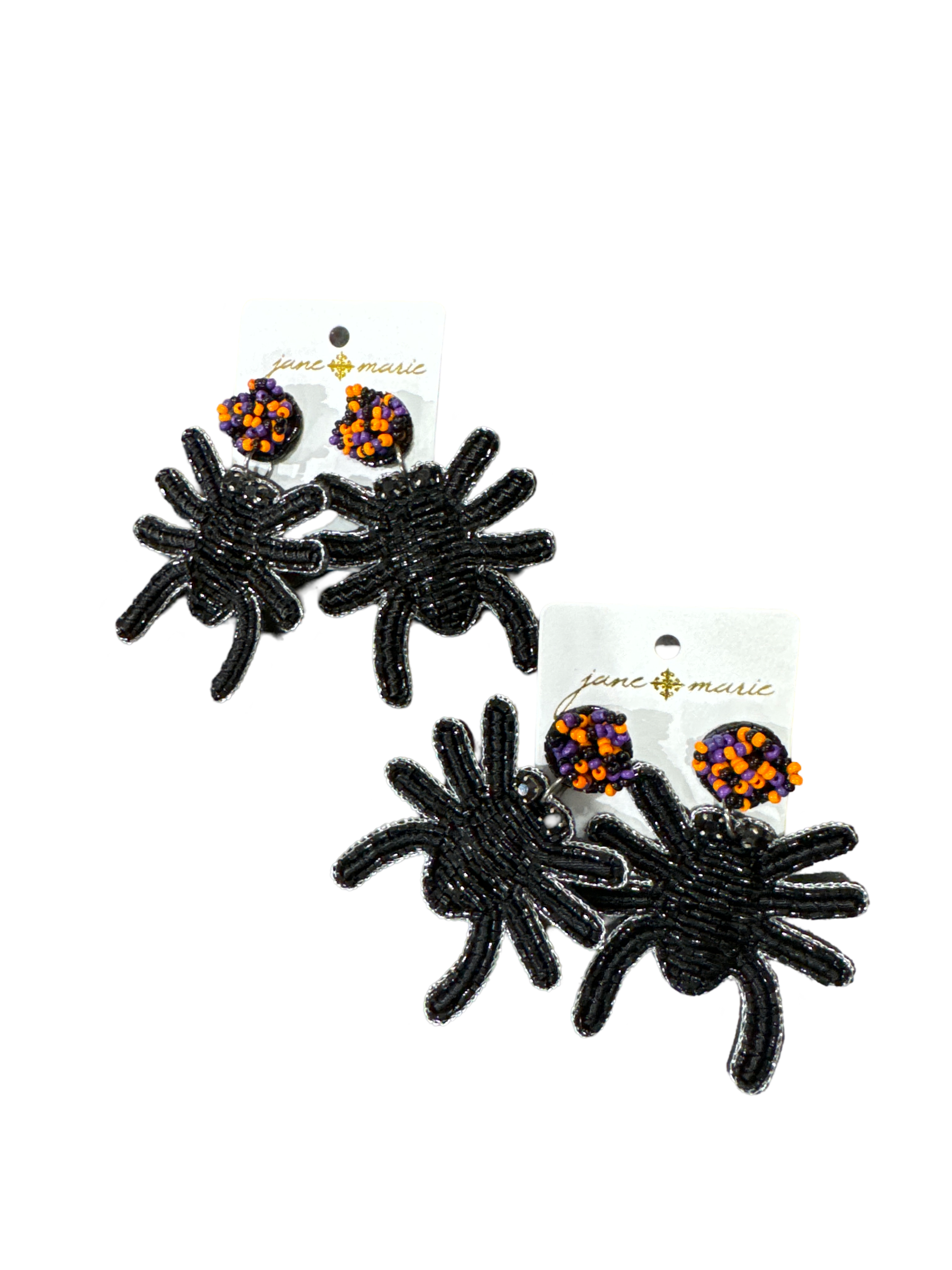 Jane Marie Beaded Spider Earrings