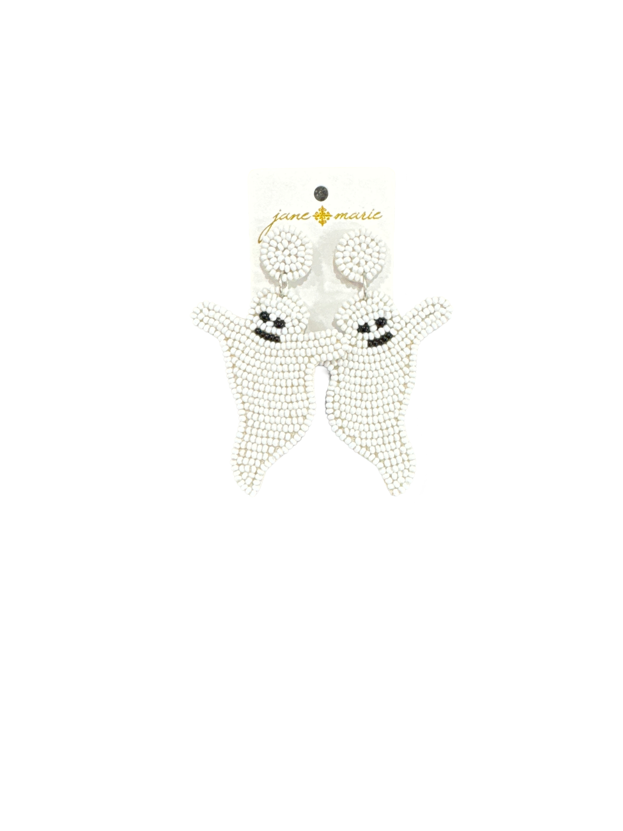 Jane Marie Beaded Ghost Earrings