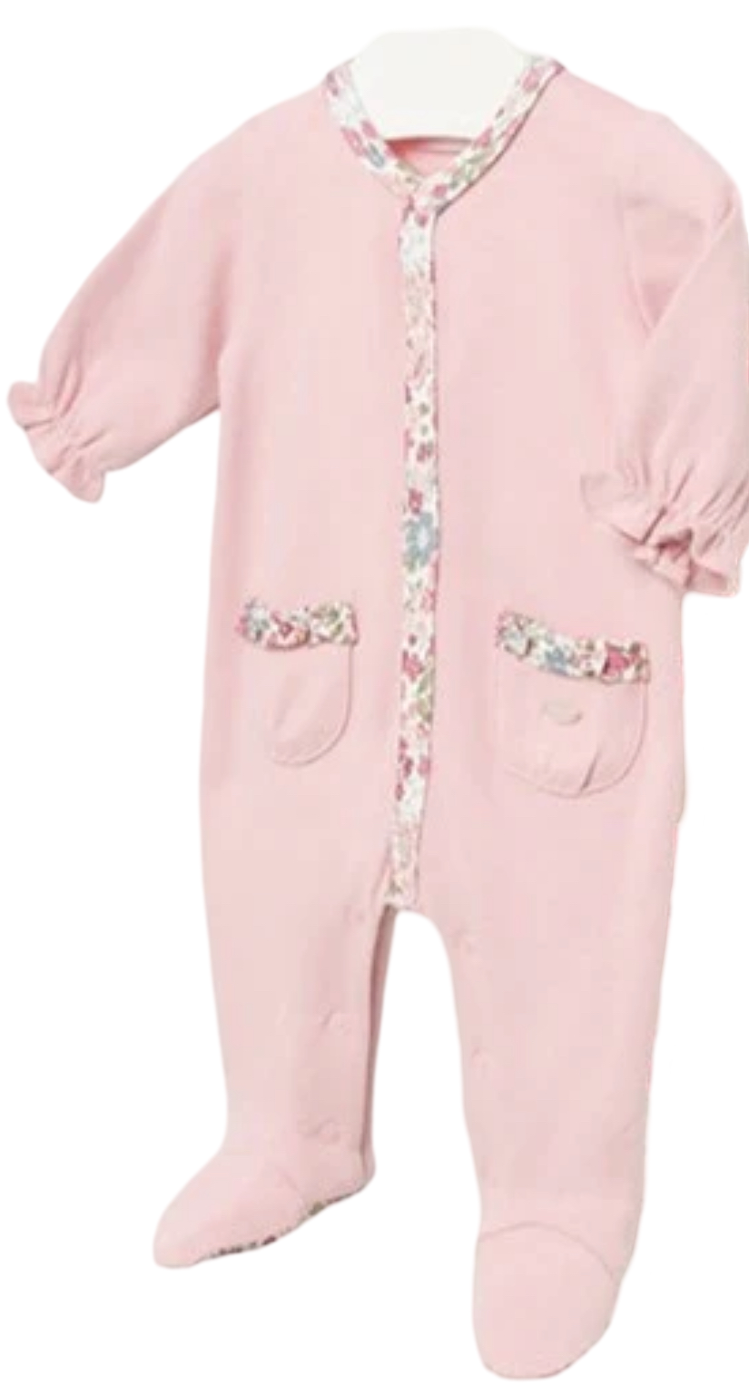 Mayoral Baby Girls BABY ROSE Pink Footie