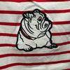 Ishtex Boys Georgia Bulldog Appliqué Romper