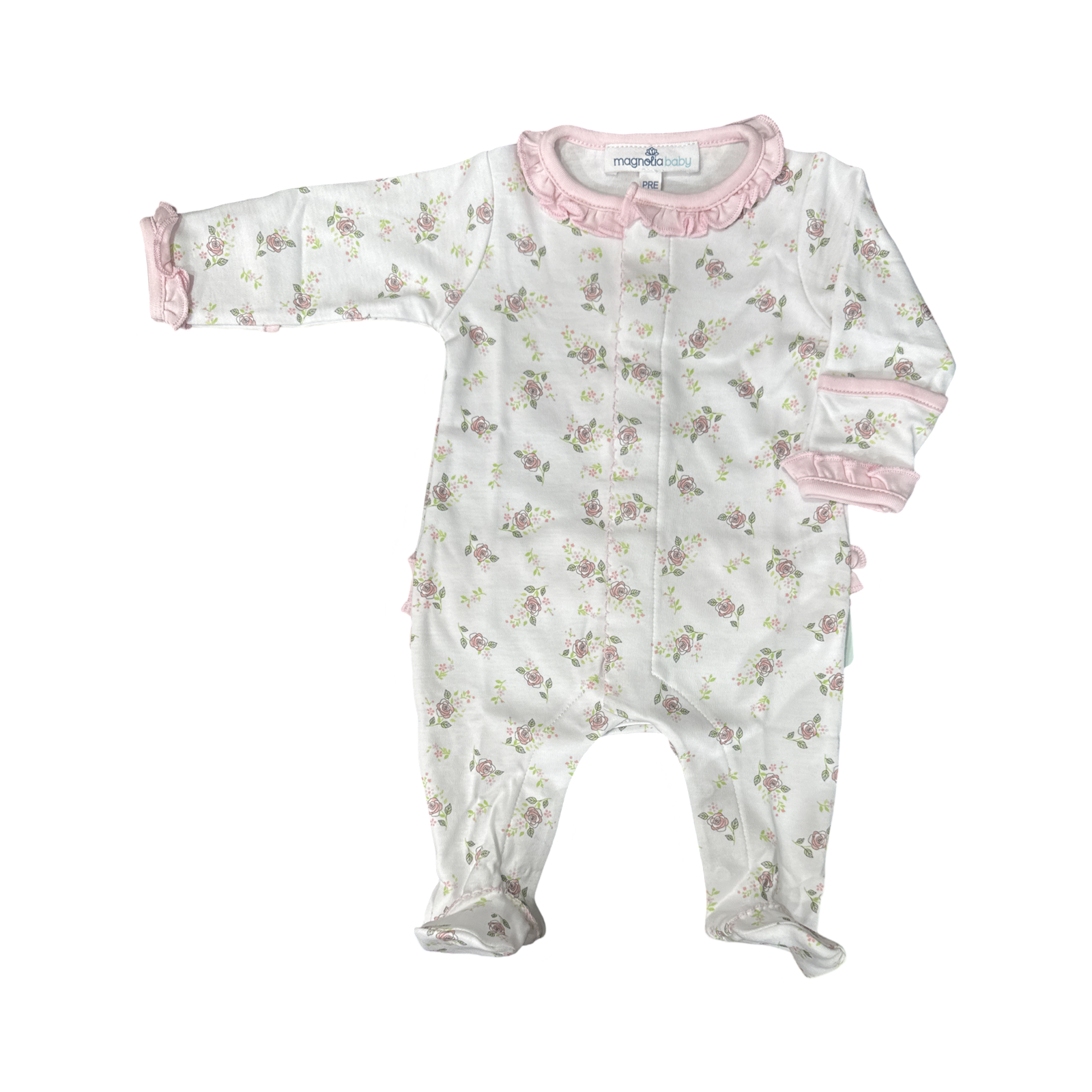 Magnolia Baby Hope’s Rose Print Footie