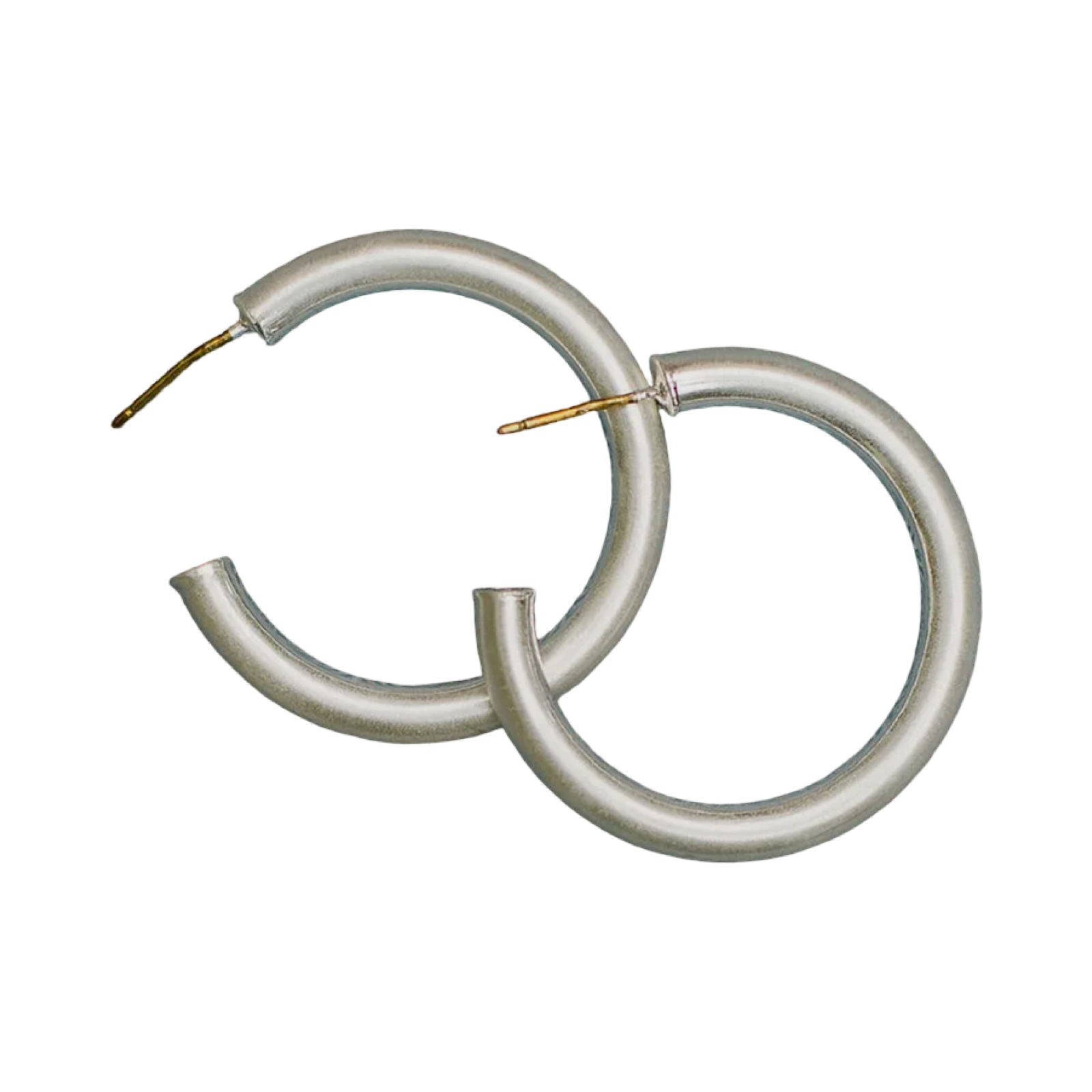 Cameron Silver Tone Hoop Earrings