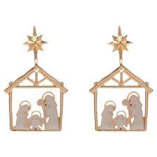 Nativity Scene Drop Earrings