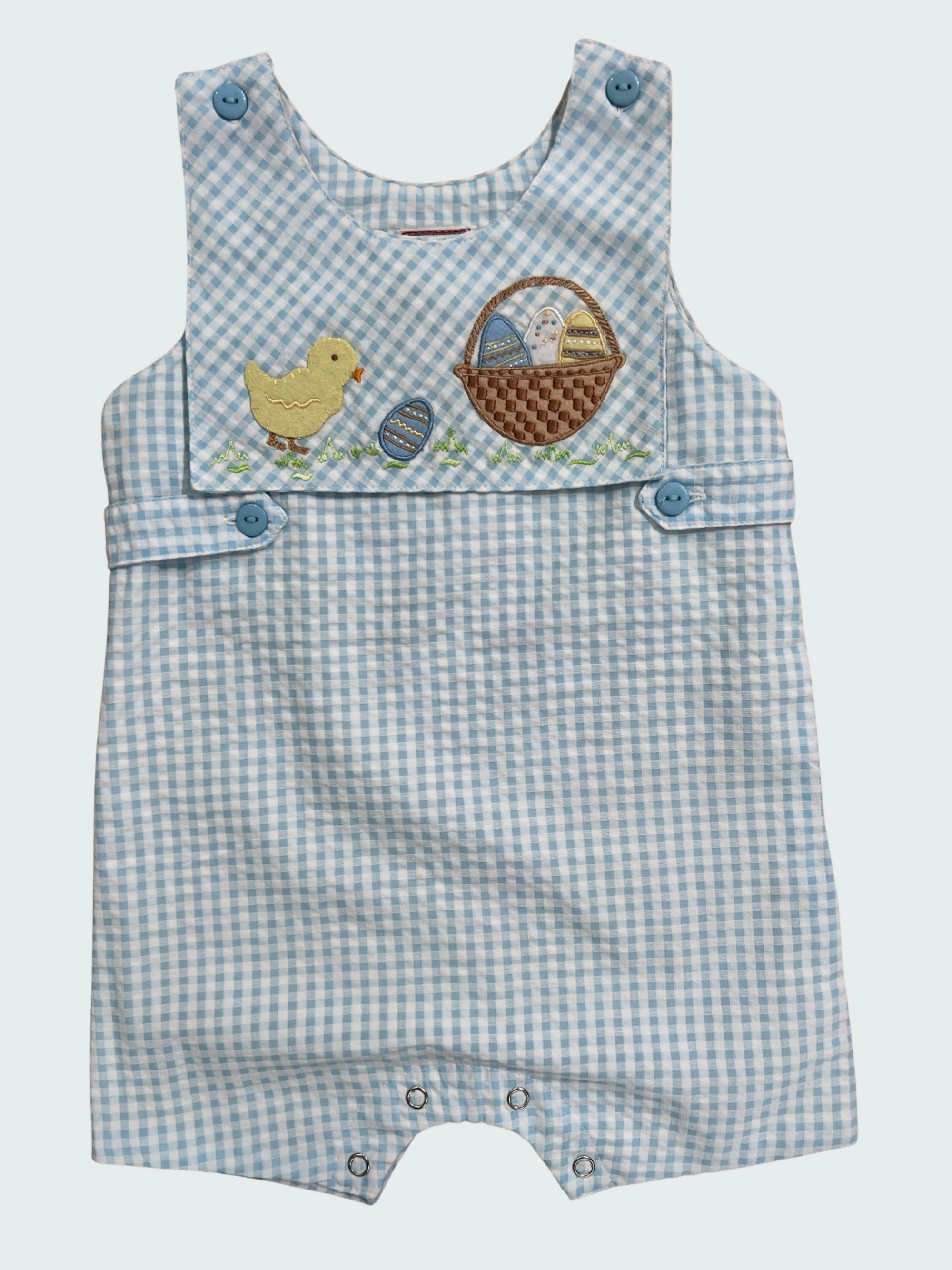 Cotton Kids Convertible Easter/Dog Appliqué Jon Jon