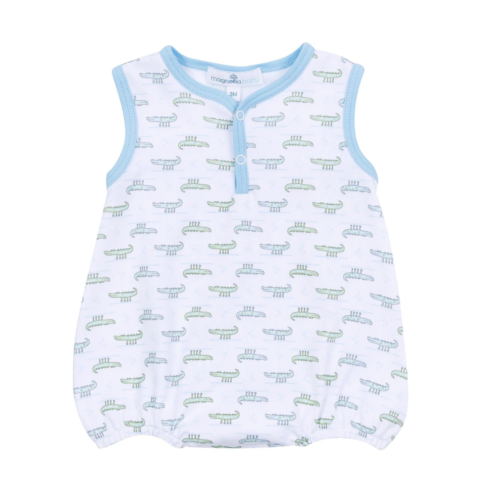 Alligator Pie Print Bubble - Light Blue