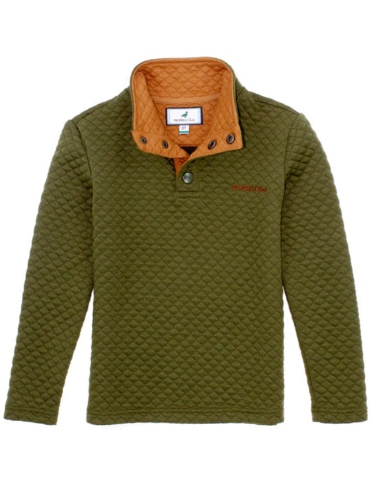 Properly Tied Boys Club Pullover Olive