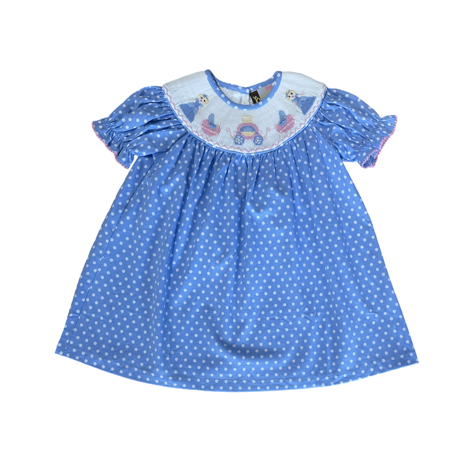 Banana Split Princess Smocked Bishop Dress