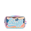 OMG ACCESSORIES Stuff' Blue Glazed Peekaboo Pouch