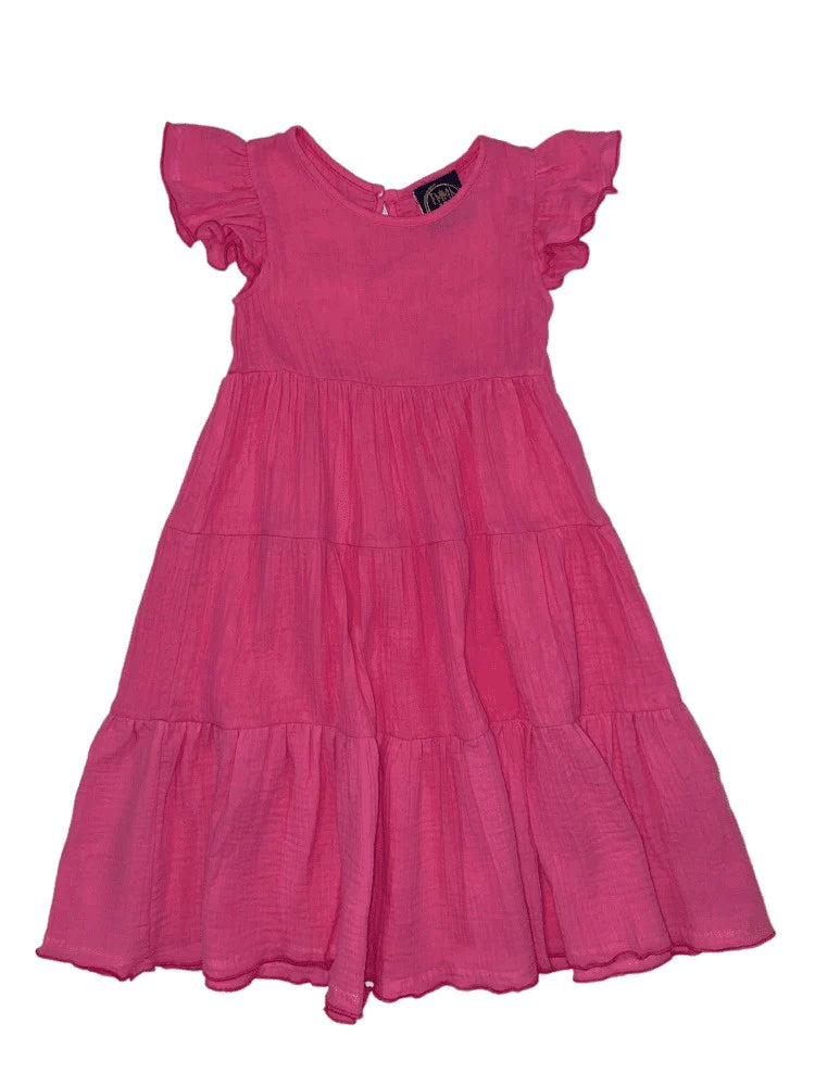 Emma Jean Kids Hailey A/S Maxi Dress Pink