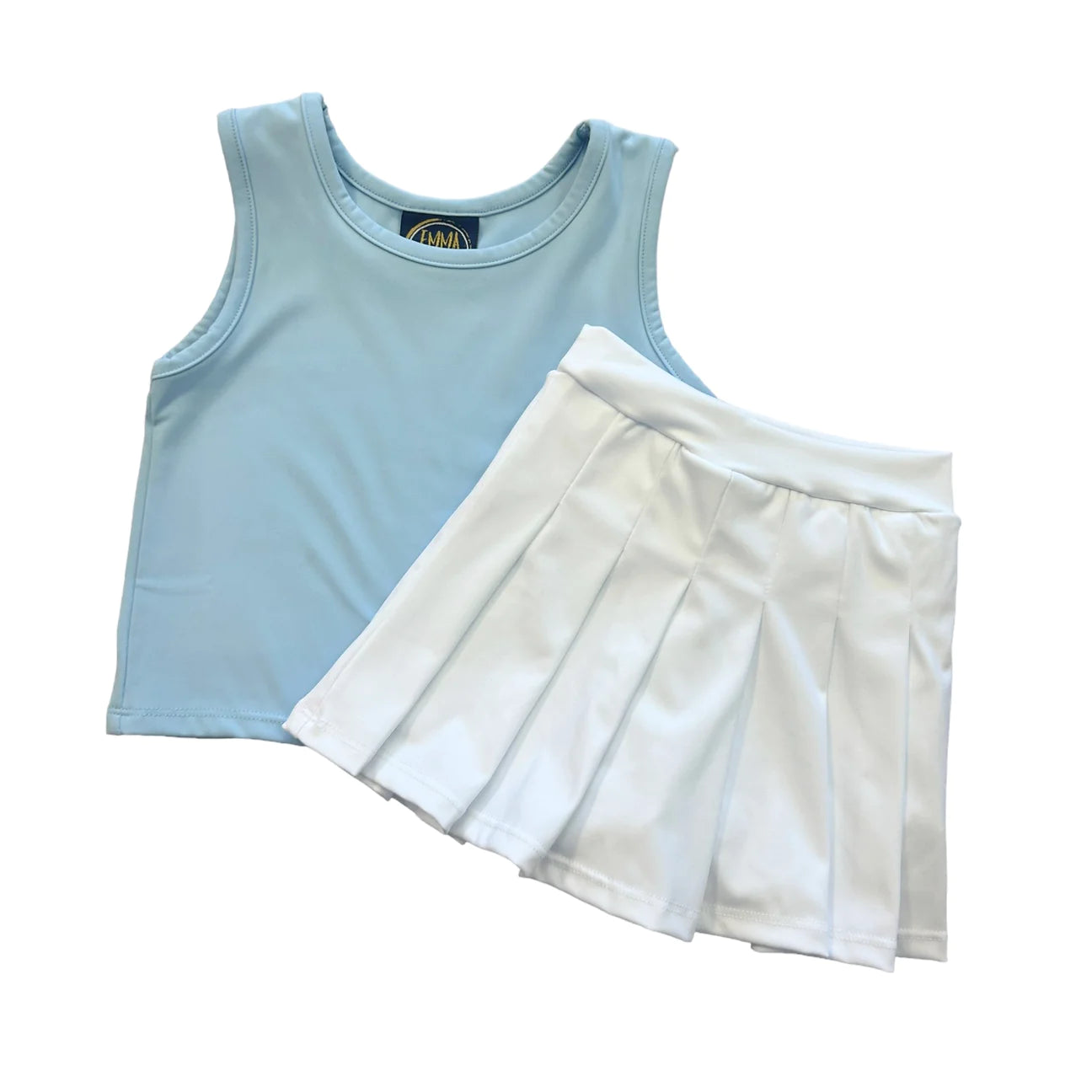 Emma Jean Kids Remi Skort Set Light Blue/White