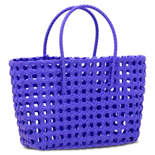 Load image into Gallery viewer, Iscream Large Purple Woven Tote
