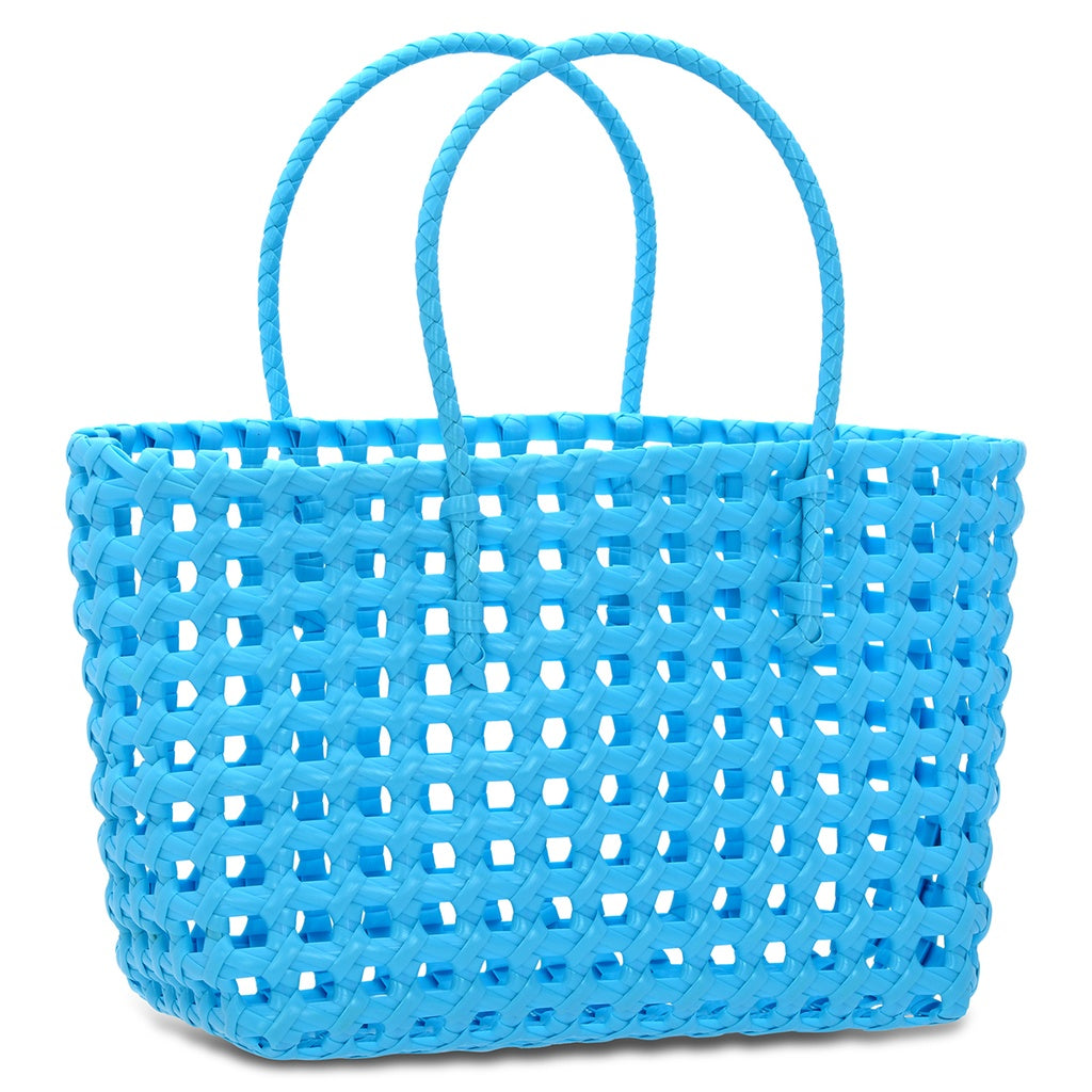 Iscream Large Blue Woven Tote