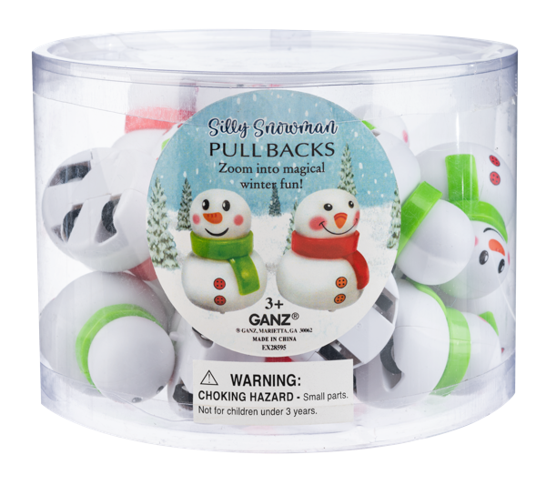 Silly Snowman Pull Backs