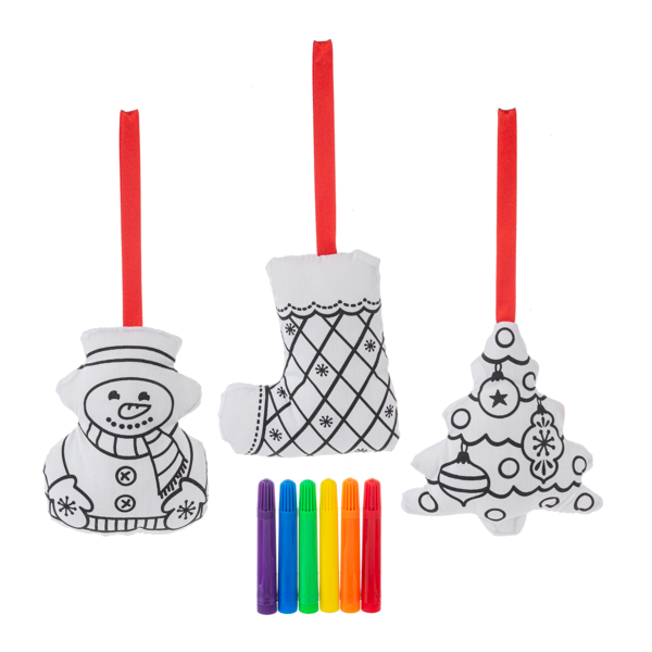 4” Holiday Color Me Ornaments