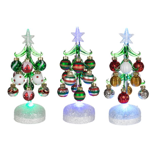 Light Up Christmas Tree with Ornaments