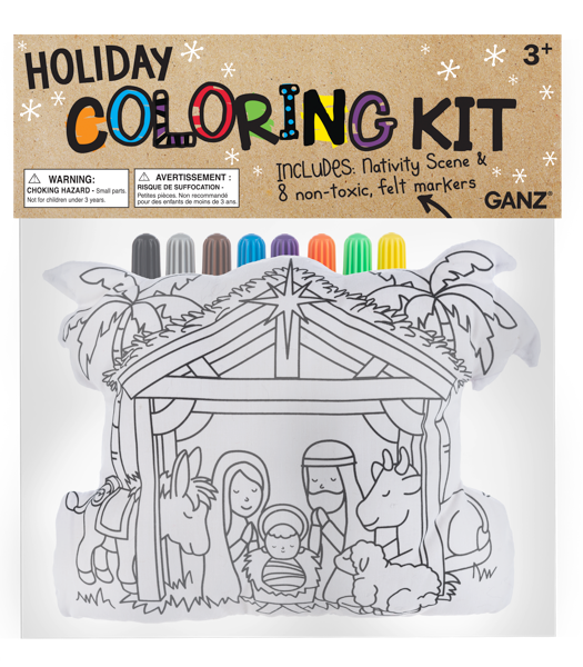 8” Color Kit Nativity 9 PC Set