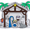 8” Color Kit Nativity 9 PC Set