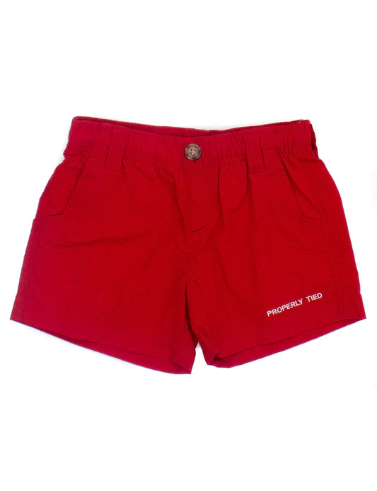 Boys Red Mallard Short Red