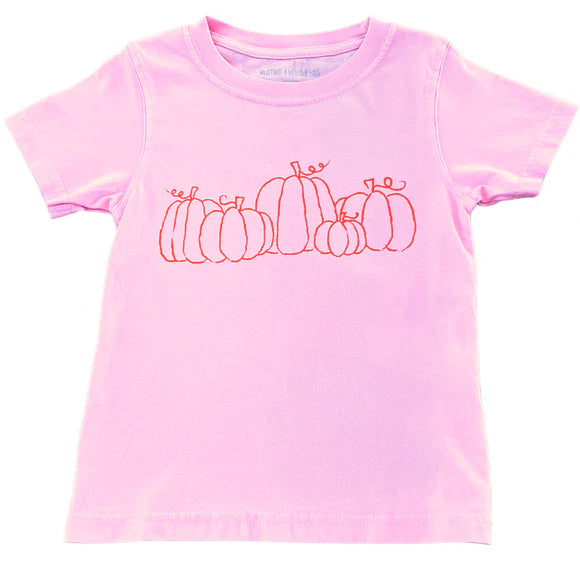 Mustard & Ketchup Light Pink Pumpkin T-Shirt