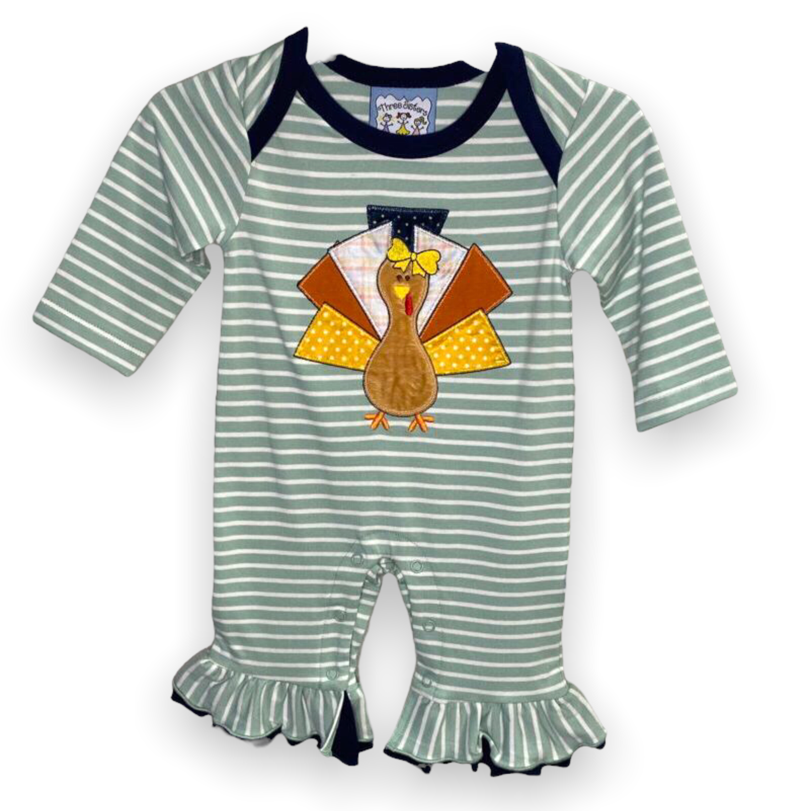 Three Sisters Turkey Girl Romper