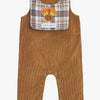 Mudpie Turkey Cord Longall with Reversible Bib