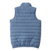 KID'S PUFFER VEST IN BLUEFIN BLUE WITH BIGEYE TUNA PRINT LINER