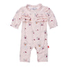 Magnetic Me Lil Red Ruffle Neck Coverall